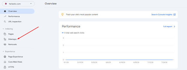 Google Search Console interface